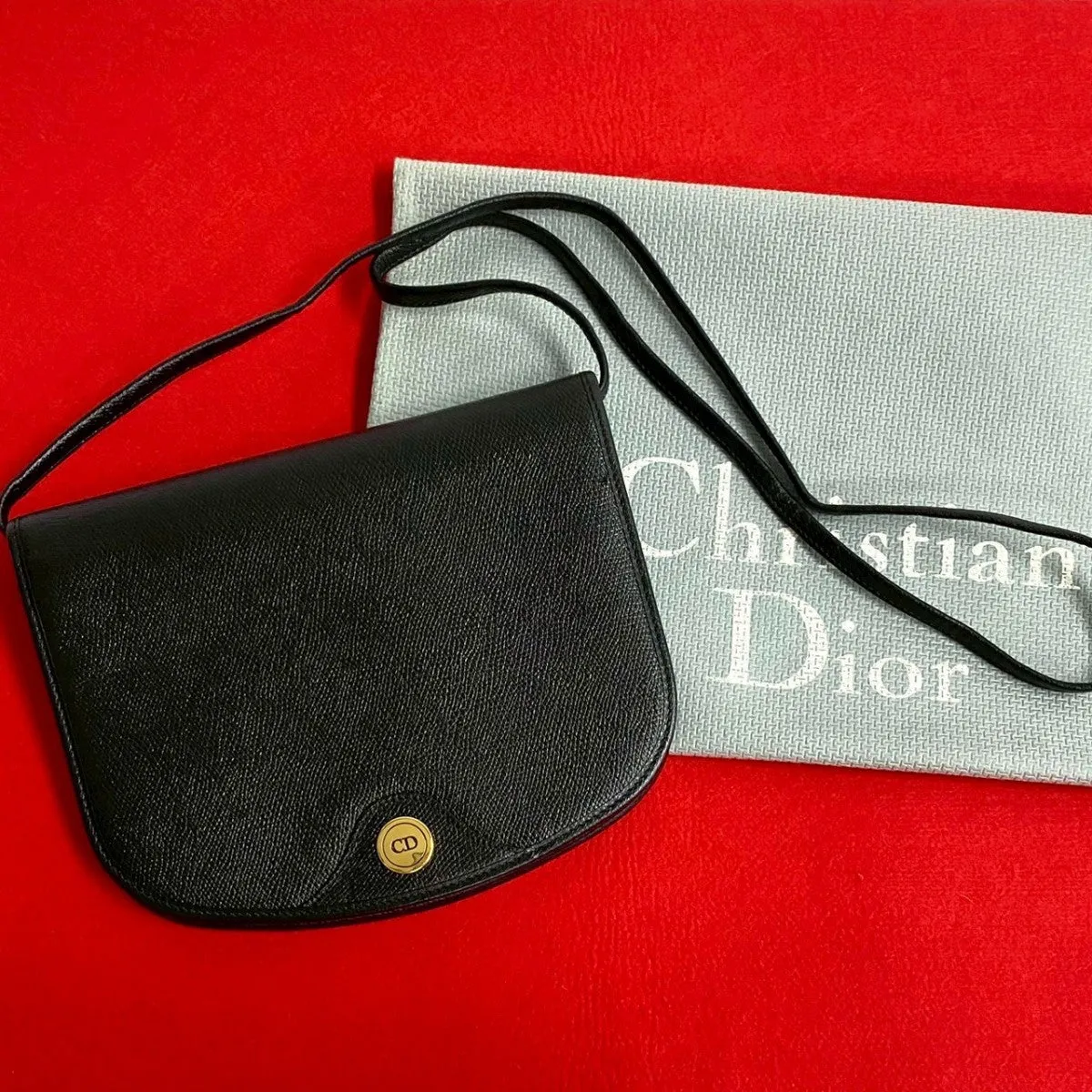 Dior Shoulder Bag leather black