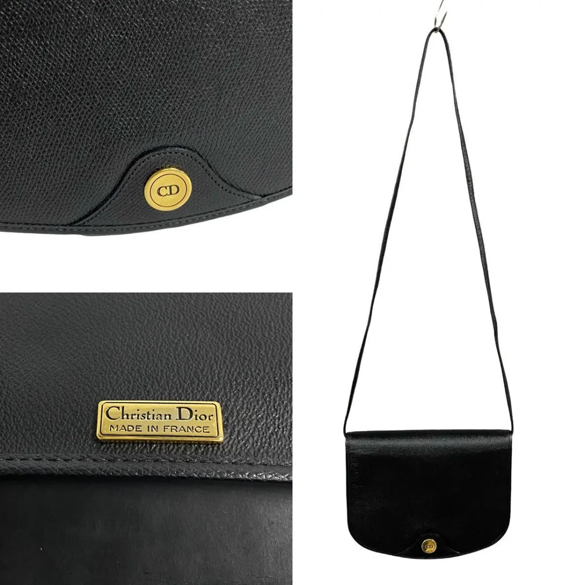 Dior Shoulder Bag leather black
