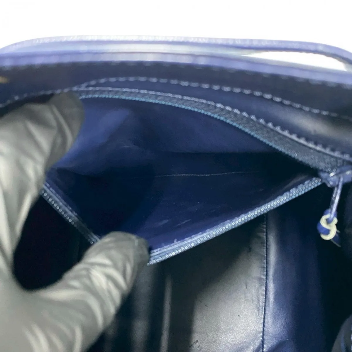 Dior Shoulder Bag leather Navy