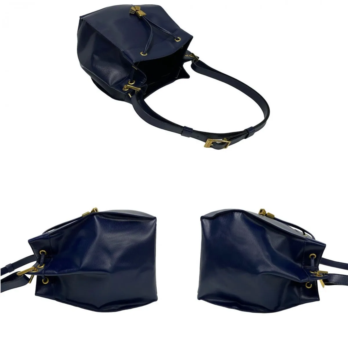 Dior Shoulder Bag leather Navy