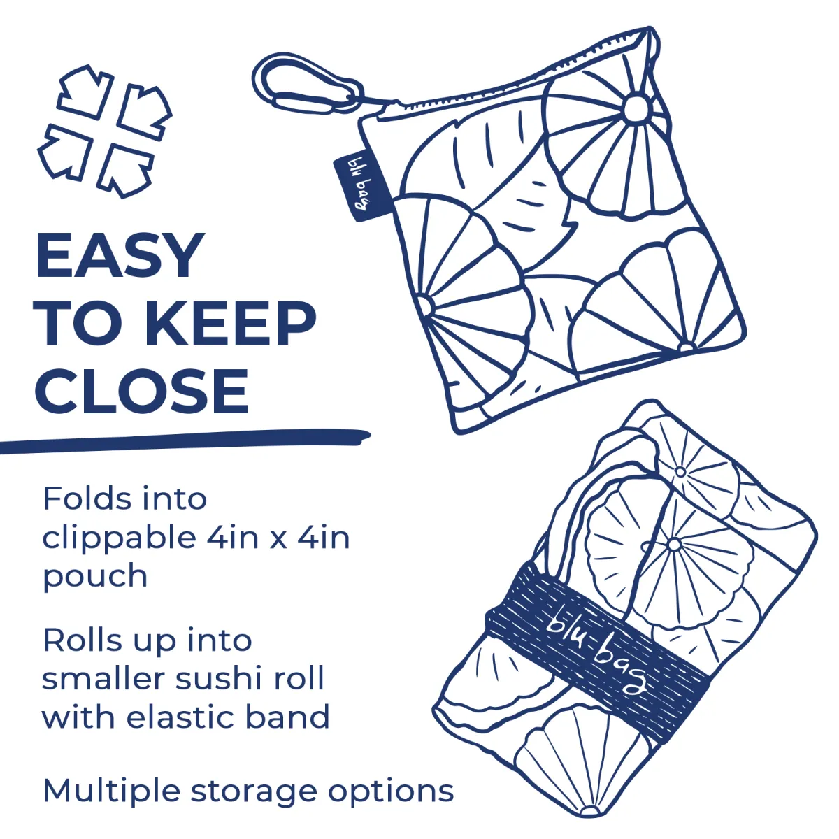 Dog And Cat Blu Bag Reusable Shopping Bag - Machine Washable