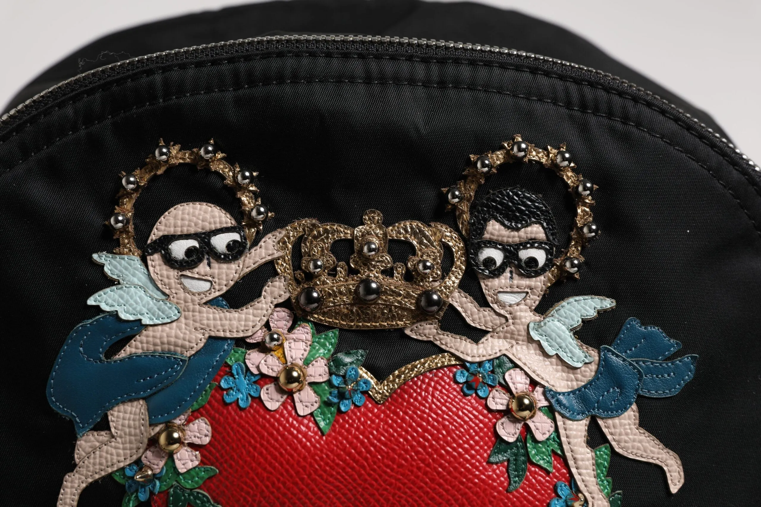 Dolce & Gabbana Nylon #DGFAMILY Embellished Backpack VULCANO Men's Bag