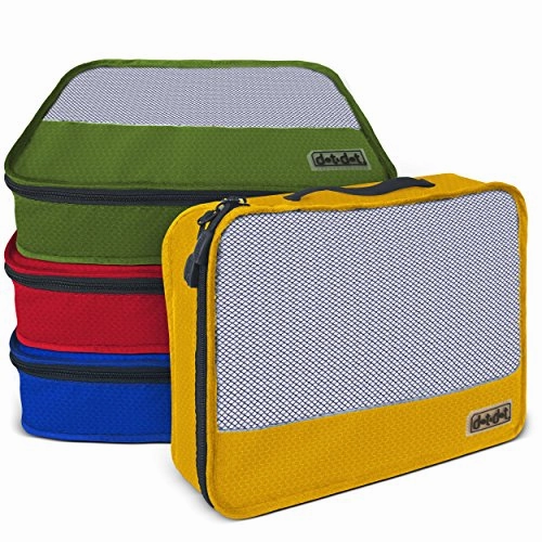 Dot&Dot Medium Packing Cubes for Travel - 4 Piece Best Assorted Luggage Accessories Organizers