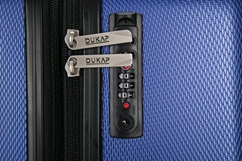 Dukap Luggage Crypto Lightweight Hardside 3 Piece Set 20''/28''/32'' Blue