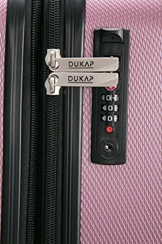 DUKAP Luggage Crypto Lightweight Hardside 3 piece set 20''/28''/32'' Rose Gold