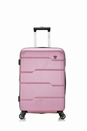 DUKAP Rodez Lightweight Hardside Spinner Luggage 24'' inch - Rose Gold