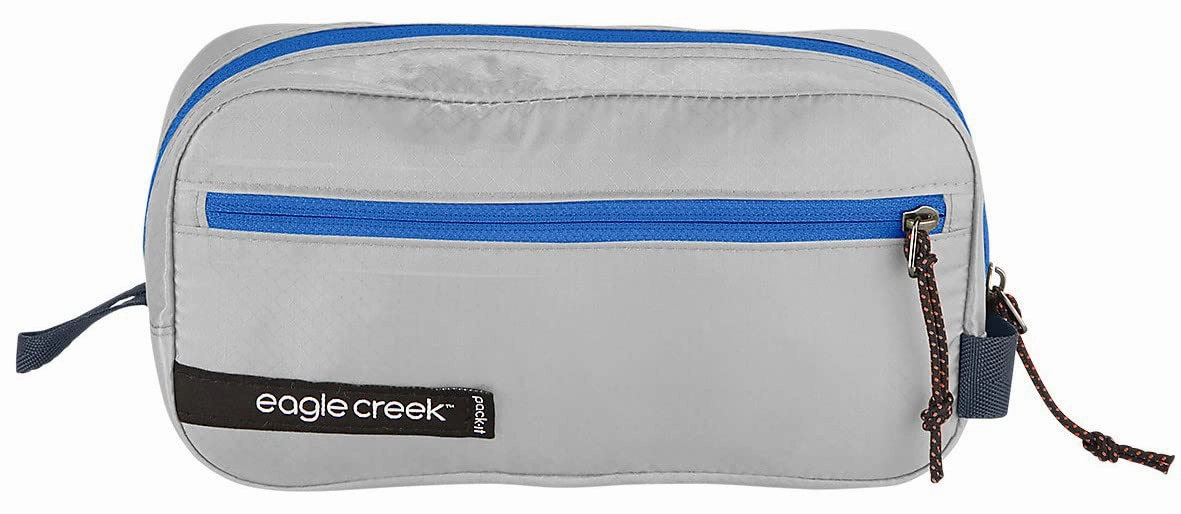 eagle creek Pack-It Isolate Quick Trip XS Travel Toiletry Bag Made with Water-Repellant Poly Ripstop Fabric, Full-Length Zipper for Visibility and Zip Side Pockets