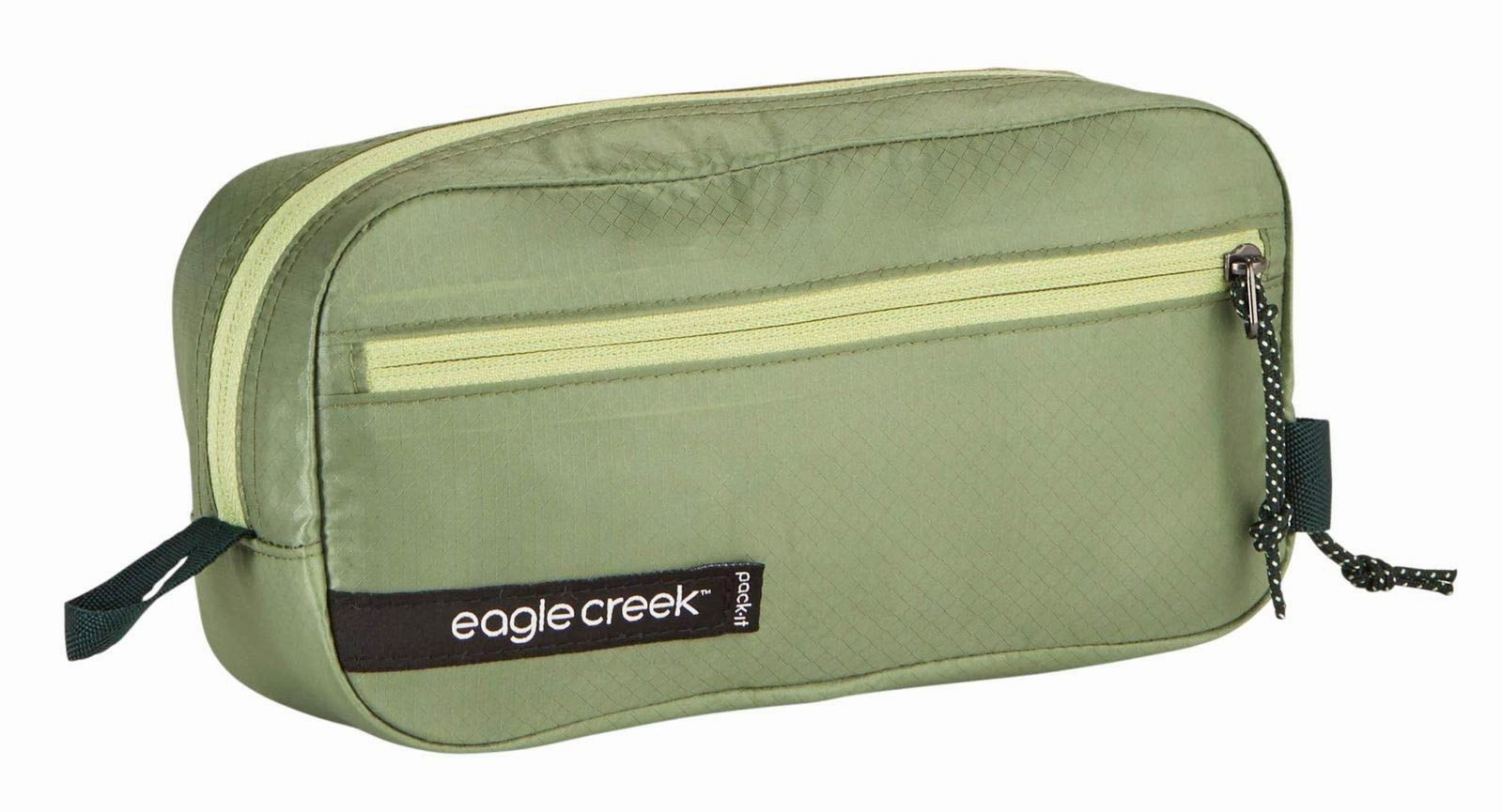 eagle creek Pack-It Isolate Quick Trip XS Travel Toiletry Bag Made with Water-Repellant Poly Ripstop Fabric, Full-Length Zipper for Visibility and Zip Side Pockets