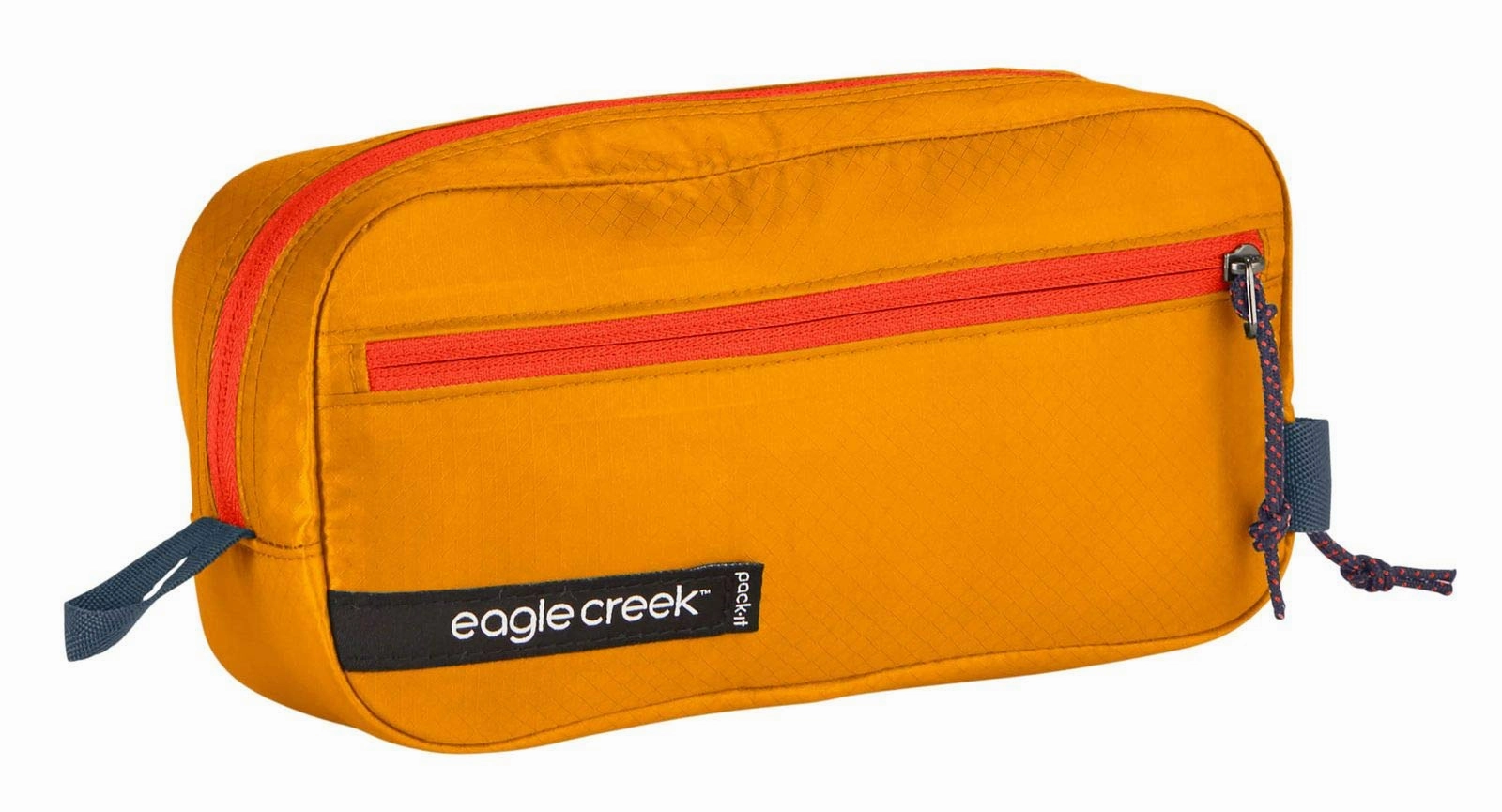 eagle creek Pack-It Isolate Quick Trip XS Travel Toiletry Bag Made with Water-Repellant Poly Ripstop Fabric, Full-Length Zipper for Visibility and Zip Side Pockets