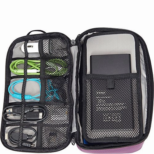 eBags Large Cord Packing Cube - Cable Organizer Bag - (Aquamarine)