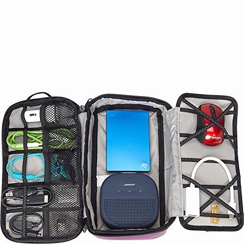 eBags Large Cord Packing Cube - Cable Organizer Bag - (Aquamarine)