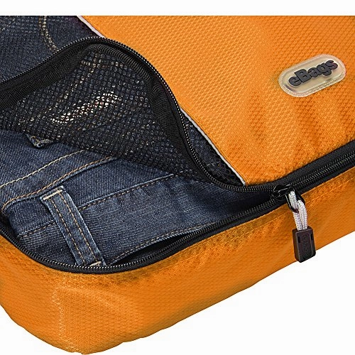 eBags Large Packing Cubes for Travel - 3pc Set - (Tangerine)