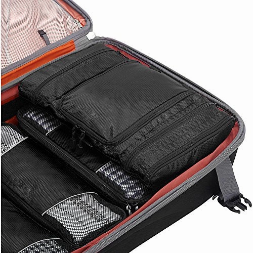eBags Pack-it-Flat Hanging Toiletry Kit for Travel - (Black)