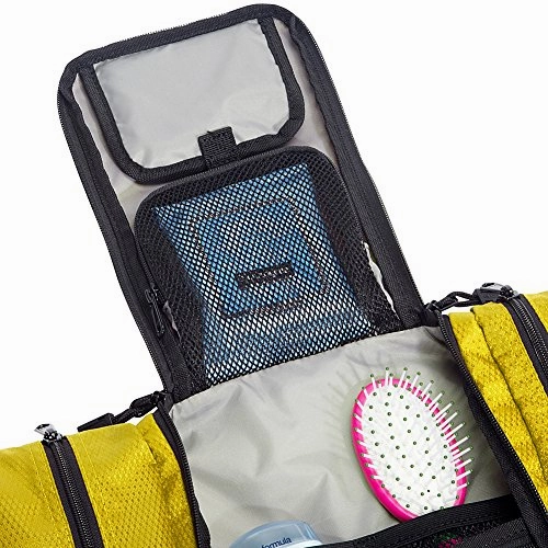 eBags Pack-it-Flat Hanging Toiletry Kit for Travel - (Canary)