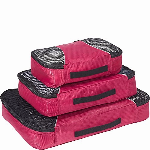 eBags Packing Cubes for Travel - 3pc Set - (Blue Dots Anyone?)