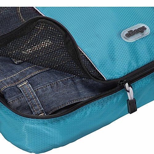 eBags Packing Cubes for Travel - 6pc Value Set - (Aquamarine)