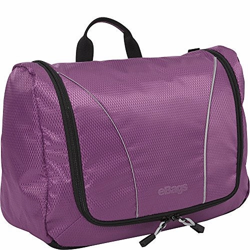 eBags Portage Large Toiletry Kit and Cosmetics Bag - (Eggplant)