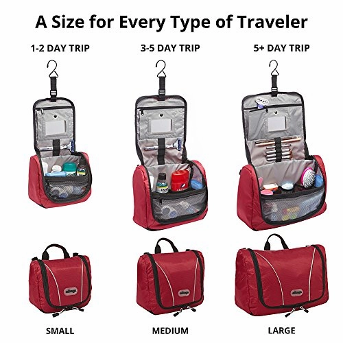eBags Portage Large Toiletry Kit and Cosmetics Bag - (Eggplant)