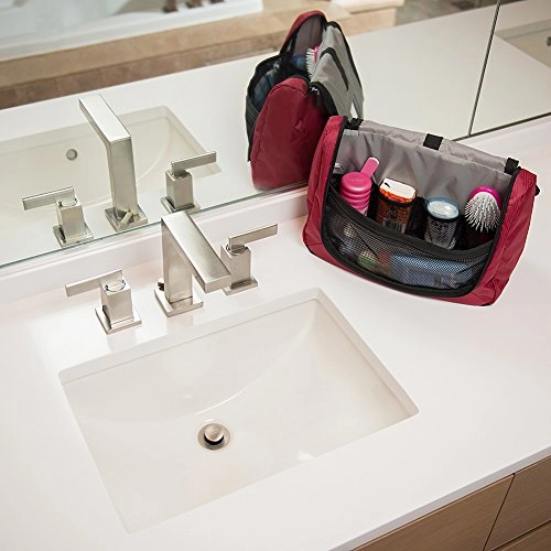 eBags Portage Large Toiletry Kit and Cosmetics Bag - (Raspberry)