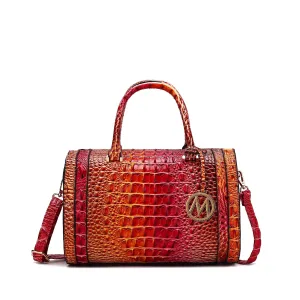 Eleanor Gradient Croc Shoulder Bag
