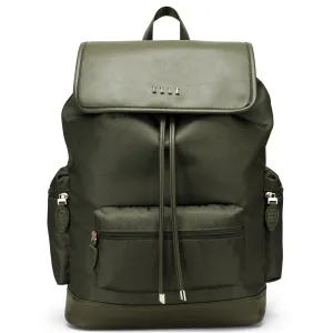 ELLE Wayfarer 23L Monogram Travel Backpack | Olive Green