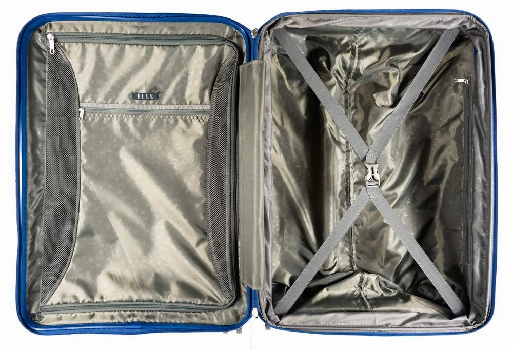 Elle Uptown Expandable 3 Piece Spinner Luggage Set (20",25",29)
