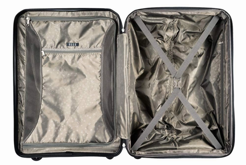 Elle Uptown Expandable 3 Piece Spinner Luggage Set (20",25",29)