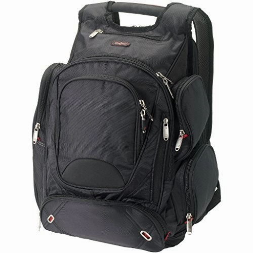Elleven Proton Checkpoint Friendly 17in Computer Backpack (16.5 x 9 x 19 inches) (Solid Black)