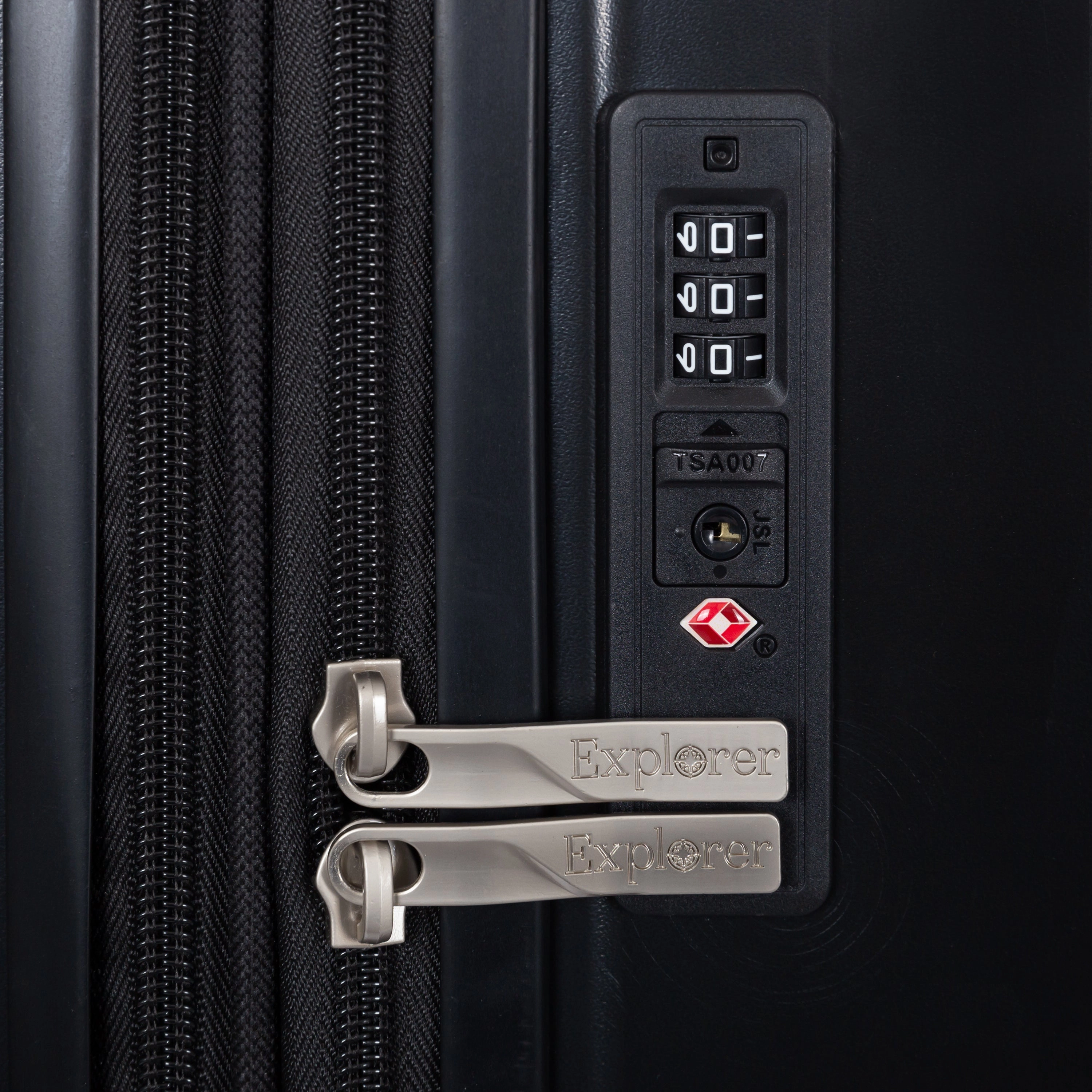 Explorer Passport Anti-Theft Expandable 2-Piece Luggage Set (Carry-On and Medium)