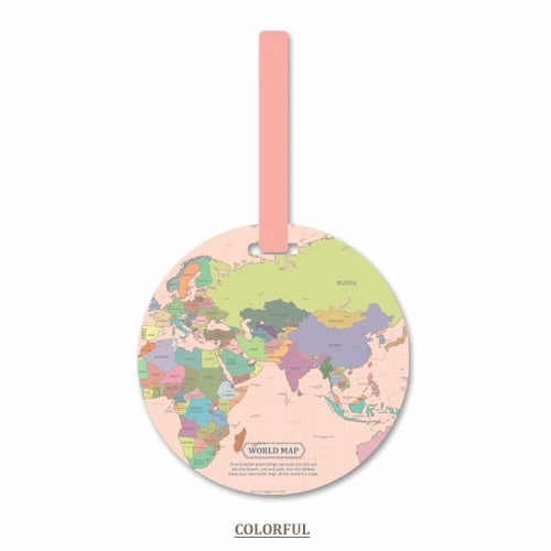 Fashion Map Luggage Tag Women Travel Accessories Silica Gel Suitcase Id Address Holder Baggage