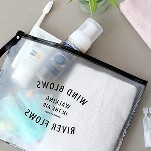 Fashion Women Travel Cosmetic Bags PVC Clear Leaf Makeup Organizer Lady Large Necessary Toiletry