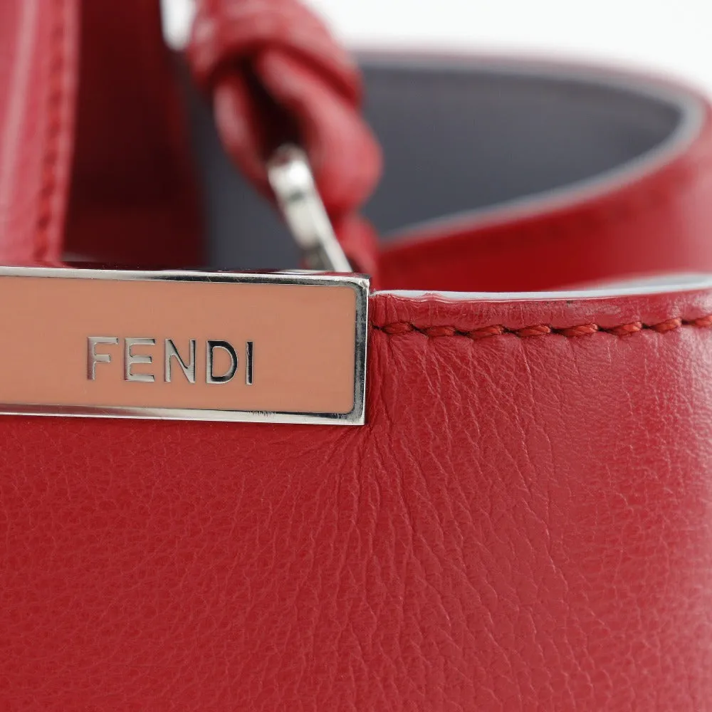 FENDI Handbag 8BH253 Calfskin Red 2WAYShoulder Petite to Jules Women Used