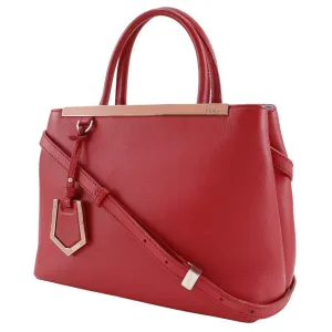 FENDI Handbag 8BH253 Calfskin Red 2WAYShoulder Petite to Jules Women Used