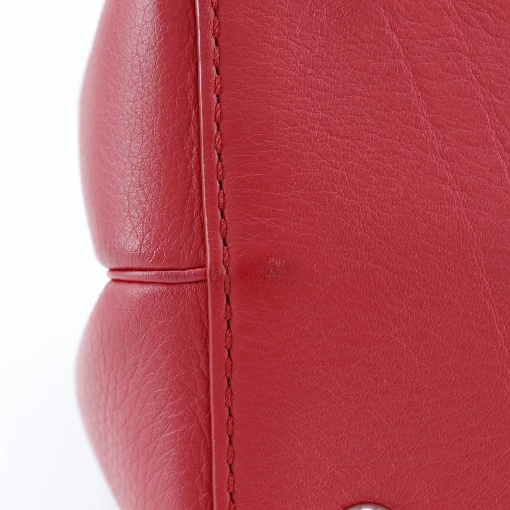 FENDI Handbag 8BH253 Calfskin Red 2WAYShoulder Petite to Jules Women Used