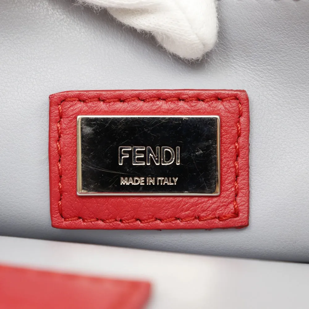FENDI Handbag 8BH253 Calfskin Red 2WAYShoulder Petite to Jules Women Used