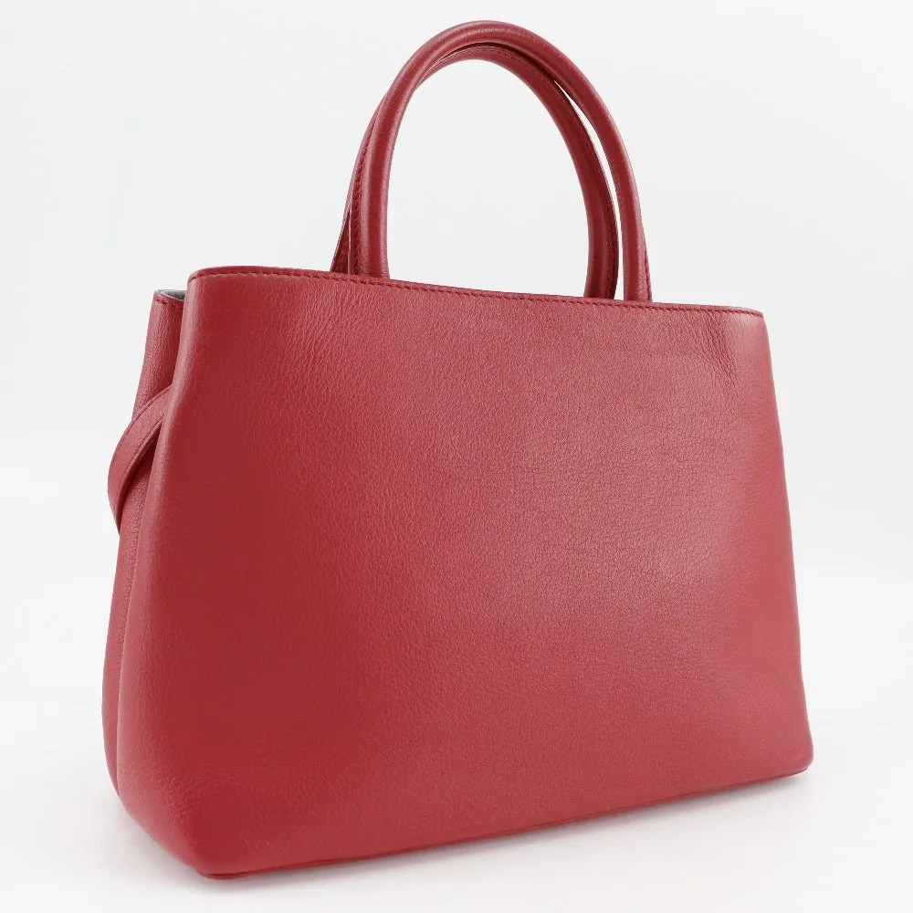 FENDI Handbag 8BH253 Calfskin Red 2WAYShoulder Petite to Jules Women Used
