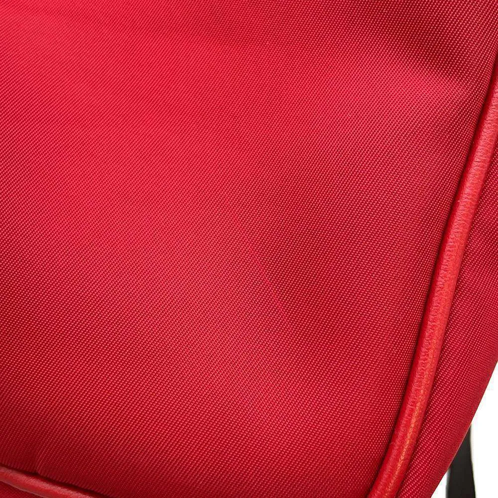 FENDI Monster Shoulder Bag Red 7VA456 Nylon Canvas