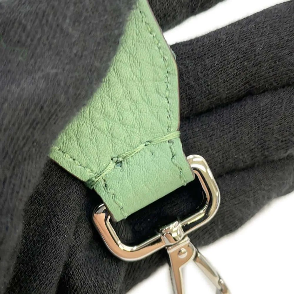 FENDI Peekaboo I.C.U. X-Cross 2WAY Shoulder Bag Green 7VA582 Leather Size Small