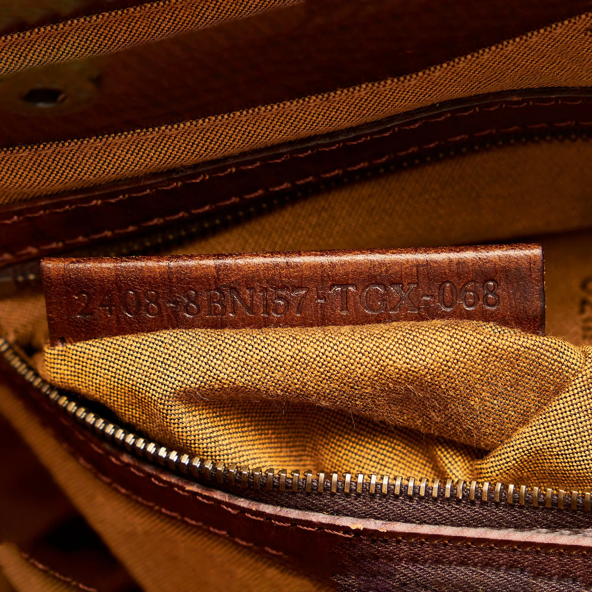 Fendi Zucca Etniko Canvas Shoulder Bag