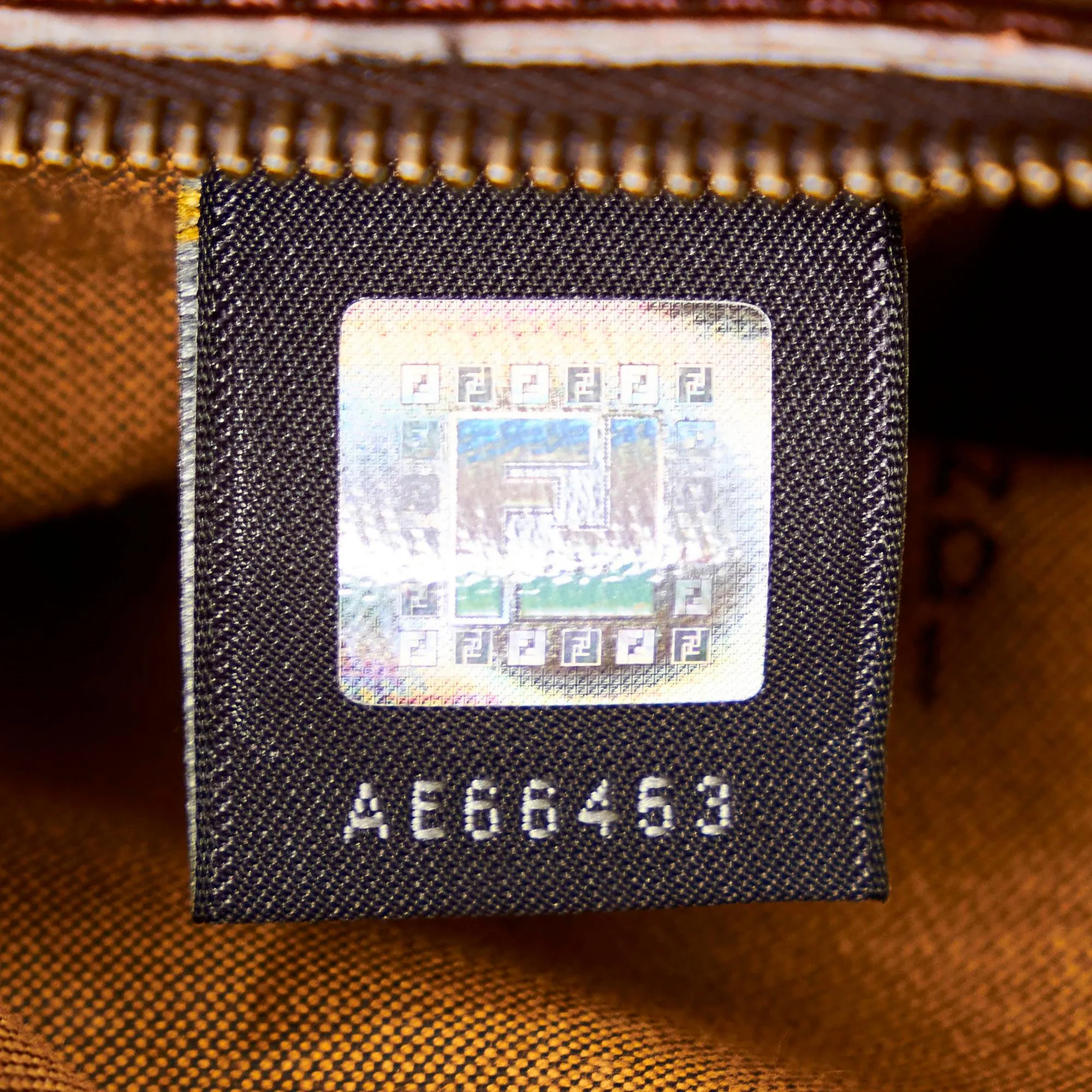 Fendi Zucca Etniko Canvas Shoulder Bag