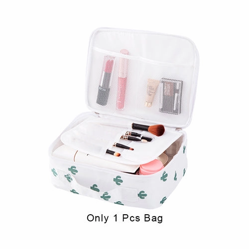 Flamingos Cosmetic Storage Bag Women'S Travel Wash Toiletry Organizer Pouch Makeup Case Wholesale