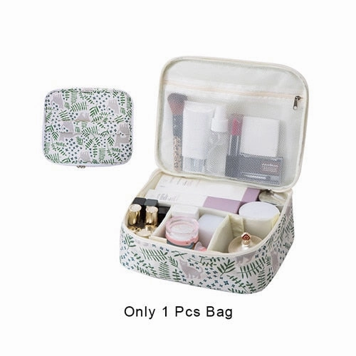 Flamingos Travel Cosmetic Storage Bag Women'S Toiletry Wash Pouch Makeup Case Organizer Luggage