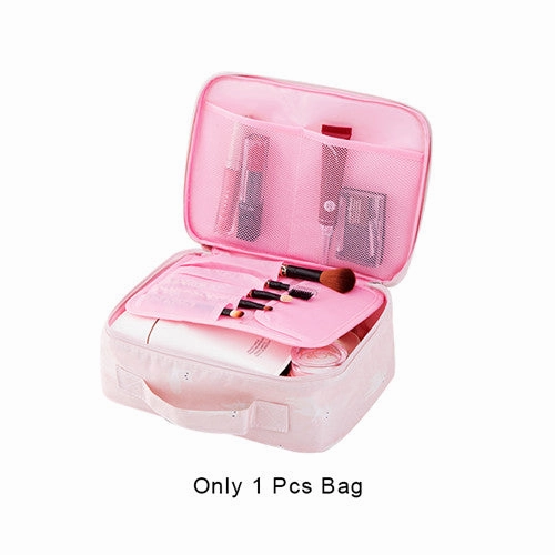 Flamingos Travel Cosmetic Storage Bag Women'S Toiletry Wash Pouch Makeup Case Organizer Luggage