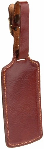 Floto Leather Luggage Tag,Vecchio Brown,One Size