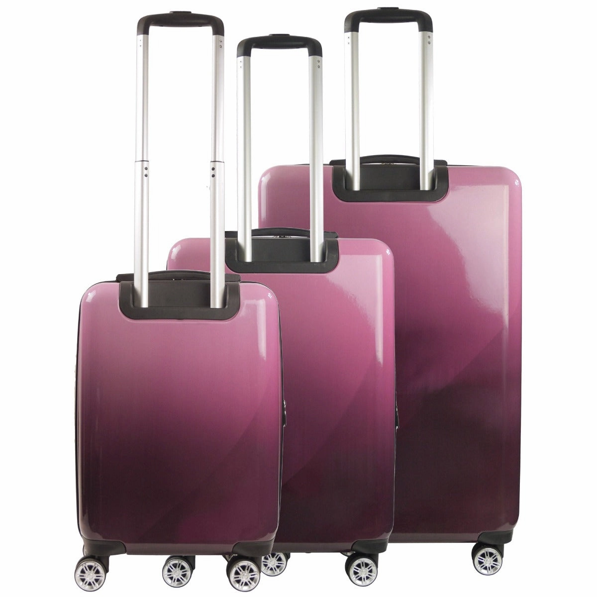 Ful Impulse Ombre 3pc Spinner Luggage Set - Pink