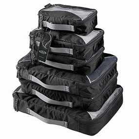 G4Free Packing Cubes 6pcs Set Travel Accessories Organizers Versatile Travel Packing Bags(Black)