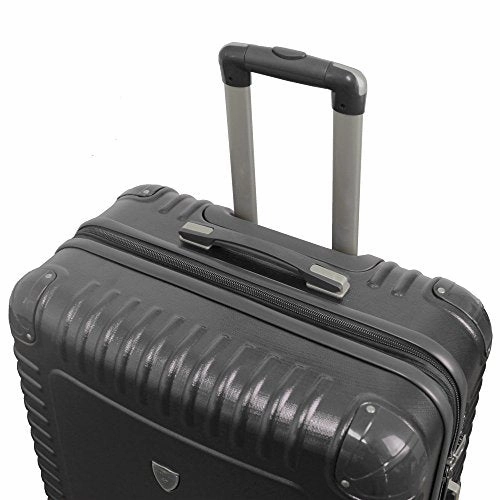 Gabbiano The Armor Collection Hardside 2-Piece Spinner Luggage Set (Dark Grey)