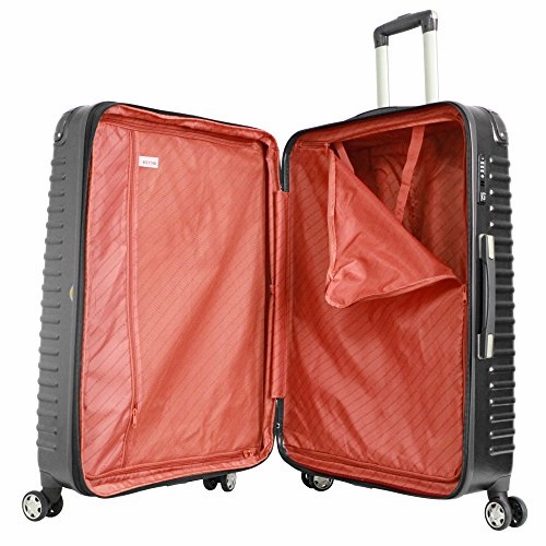 Gabbiano The Armor Collection Hardside 2-Piece Spinner Luggage Set (Dark Grey)