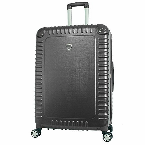 Gabbiano The Armor Collection Hardside 2-Piece Spinner Luggage Set (Dark Grey)