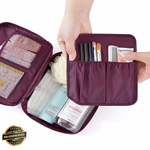 Gatton 1Portable Travel Makeup Toiletry Case Pouch Flower Print Organizer Cosmetic Bag | Style